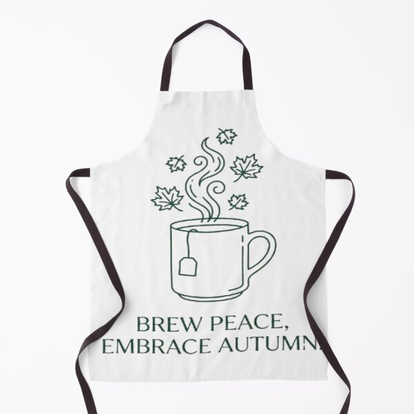 Item preview, Brew Peace Embrace Autumn – Cozy Tea Art designed and sold by Cristhian Almanza.