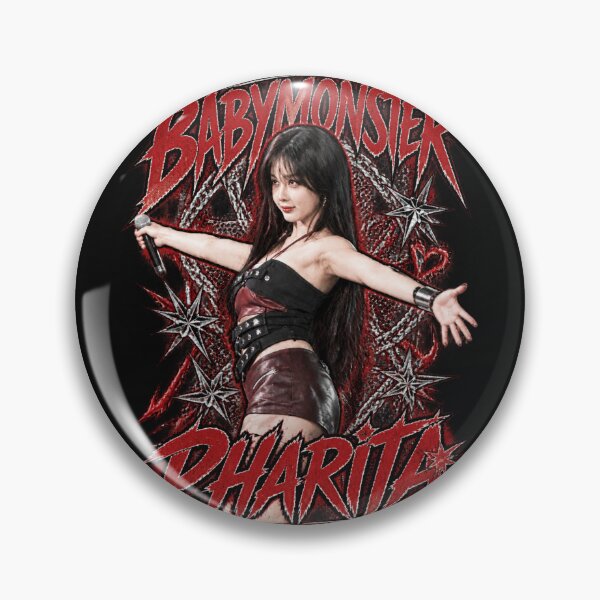 Item preview, Sharp Metal Typography BABYMONSTER Pharita Concert Aura designed and sold by Valereekmerch.