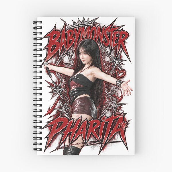 Item preview, Sharp Metal Typography BABYMONSTER Pharita Concert Aura designed and sold by Valereekmerch.