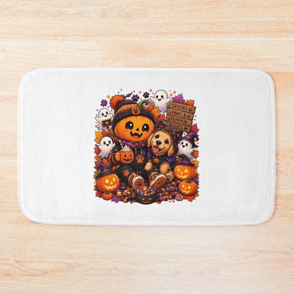 Item preview, Cute Golden Retriever Pumpkin Witch Halloween Sticker  Spooky Paws & Kisses Kawaii Fall Decor designed and sold by FestivityFinds.