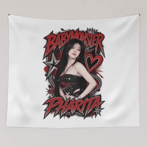 Item preview,  Dark Heavy Metal Concept BABYMONSTER Pharita Vocal Power designed and sold by Valereekmerch.
