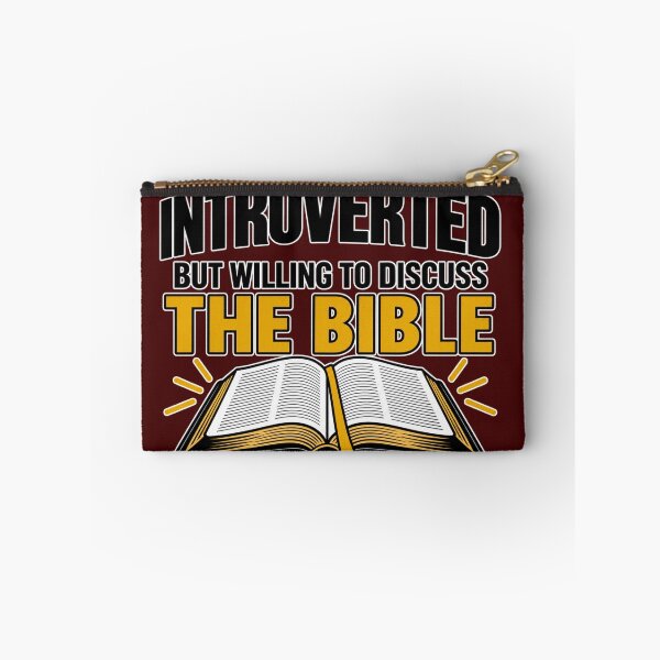 Item preview, Introverted, But Willing to Discuss the Bible designed and sold by TheBibleStop.