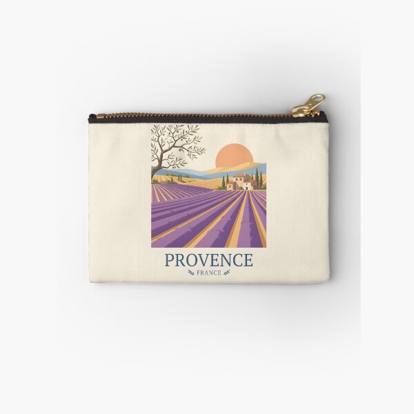 Item preview, Provence France Vintage Travel Poster - Minimalist Lavender Field Art Print designed and sold by DuckOddity.