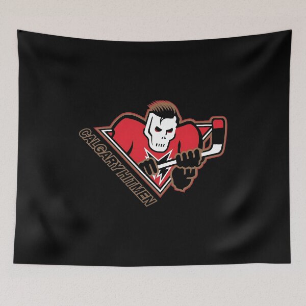 Item preview, Calgarys Hitmens Skulls Hockey Logo designed and sold by Dropleader.