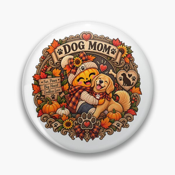 Item preview, Dog Mom Pumpkin Hugging Golden Retriever Sticker  Cute Fall Puppy Lover Gift designed and sold by FestivityFinds.
