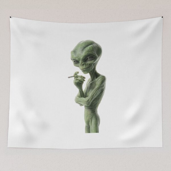 Aperçu de l'œuvre Smoking Alien créée et vendue par LuxChu.
