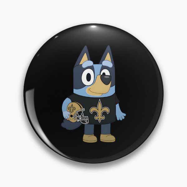 Item preview, Bluey New Orleans Saints Football Cute Cartoon designed and sold by ColinStol.