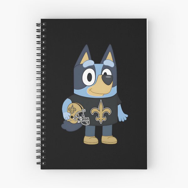 Item preview, Bluey New Orleans Saints Football Cute Cartoon designed and sold by ColinStol.