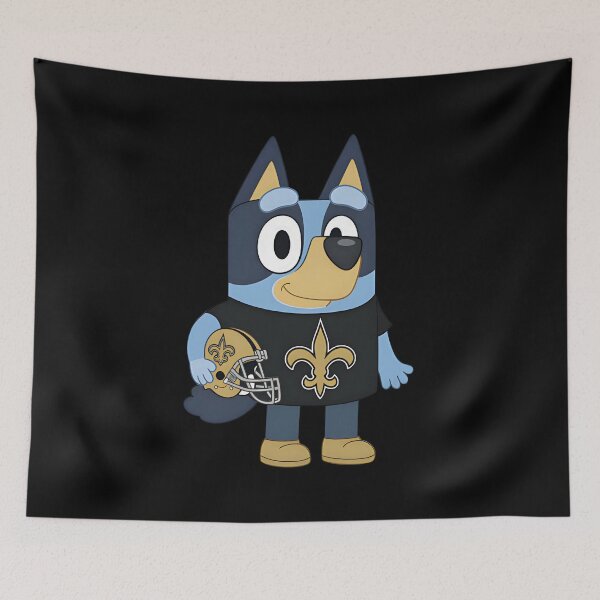 Item preview, Bluey New Orleans Saints Football Cute Cartoon designed and sold by ColinStol.