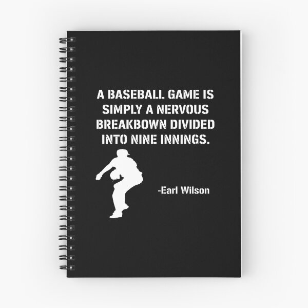 Item preview, Earl Wilson Baseball Nervous Breakdown Quote designed and sold by Auguufour.