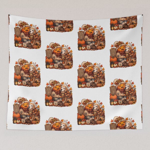 Item preview, Senior Golden Retriever Dog Mom Fall T-Shirt – Paws and Gray Faces Autumn Gift designed and sold by FestivityFinds.