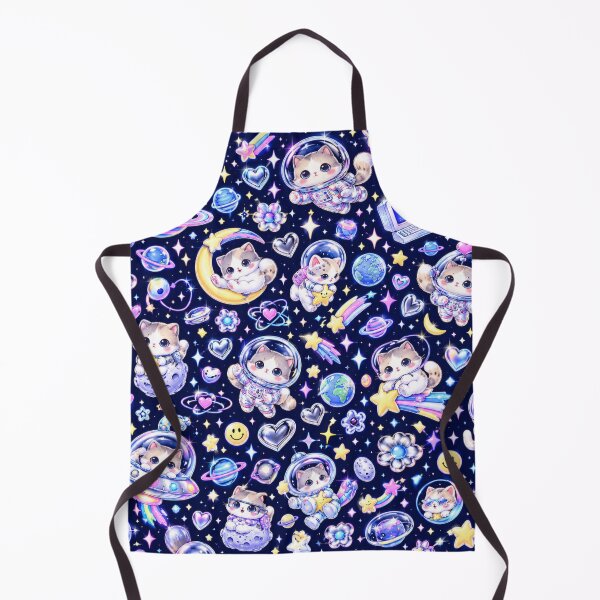 Item preview, Cute Space Cats Cosmic Pattern designed and sold by Iampoji.