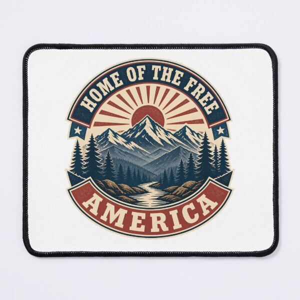 Item preview, Home of the Free America Landscape designed and sold by Avenuse style.