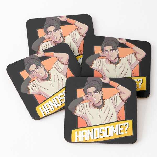 Item preview, Handsome Baseball Star Korean Player Art designed and sold by Auguufour.