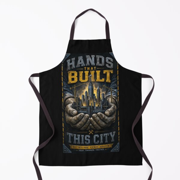 Item preview, Hands That Built This City Construction Shirt designed and sold by StudioBilly3000.