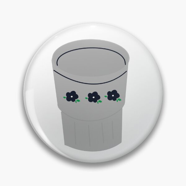 Item preview, Cute Grey Cup With Flower Pattern designed and sold by raun.draw.