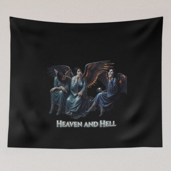 Item preview, Angelss Smoking Graphic Dark Art Illustration designed and sold by Dropleader.