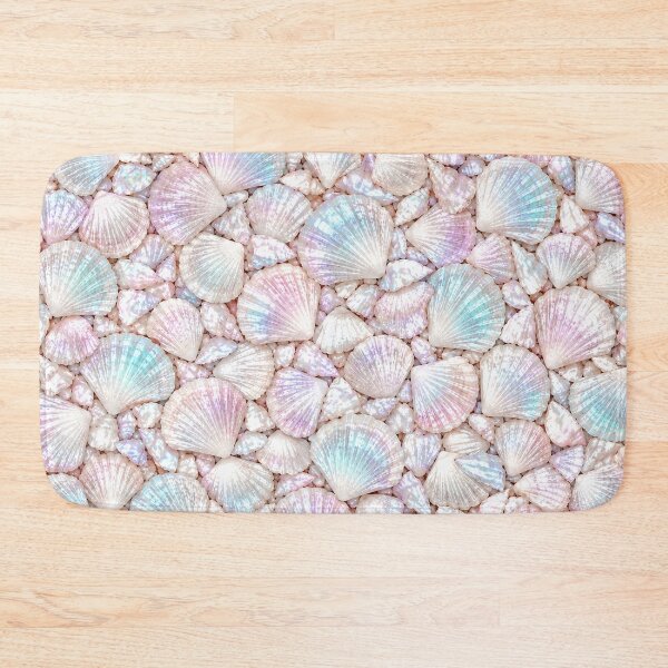 Item preview, Pearlescent Seashell Mosaic in Aqua and Lavender designed and sold by OLAIZA.