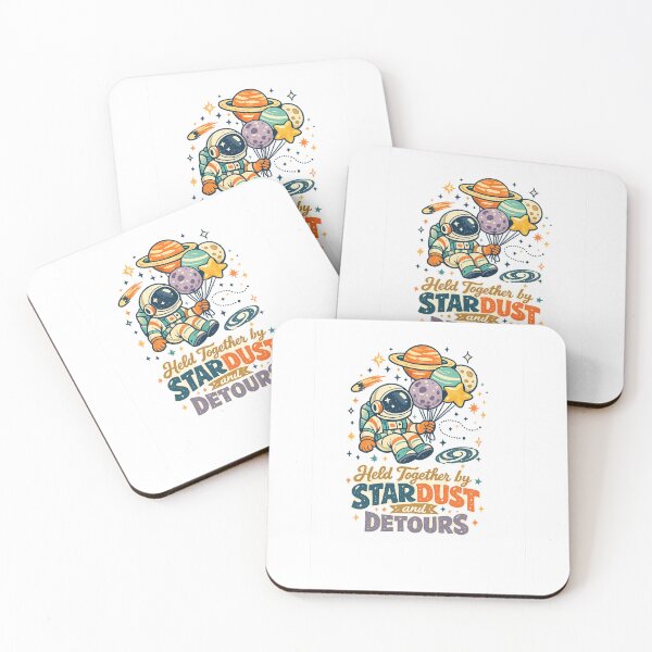 Item preview, Held Together by Stardust and Detours Astronaut Space Adventure Art designed and sold by inkoutninja.