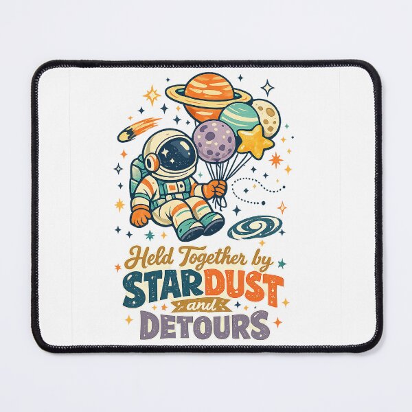 Item preview, Held Together by Stardust and Detours Astronaut Space Adventure Art designed and sold by inkoutninja.