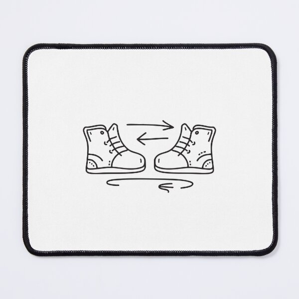 Item preview, doodle illustration a pair of shoes facing one another left and right designed and sold by rasagamastore.