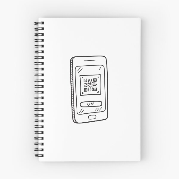 Item preview, doodle illustration a smartphone displaying a security code designed and sold by rasagamastore.