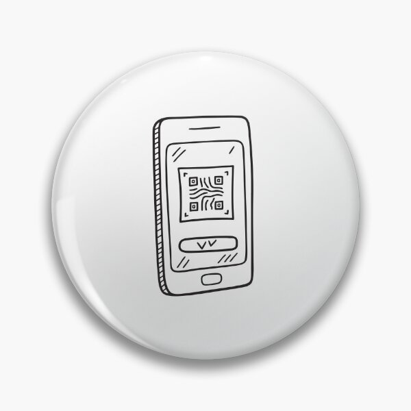 Item preview, doodle illustration a smartphone displaying a security code designed and sold by rasagamastore.