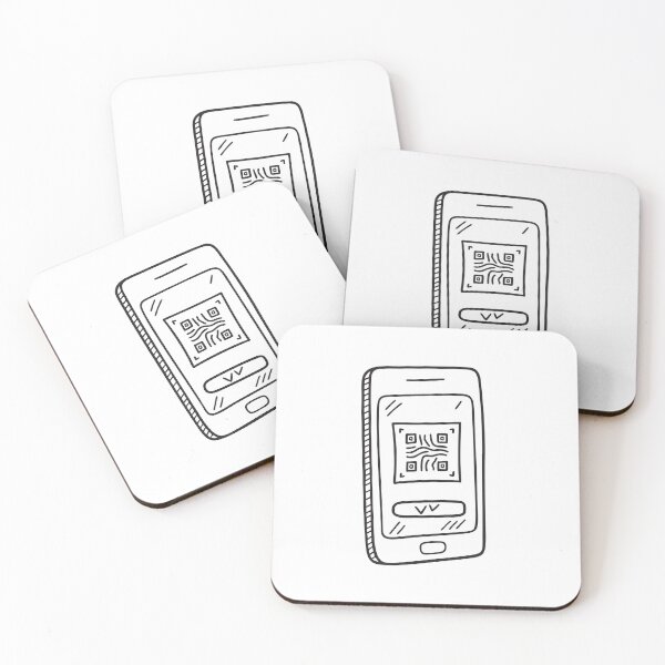 Item preview, doodle illustration a smartphone displaying a security code designed and sold by rasagamastore.
