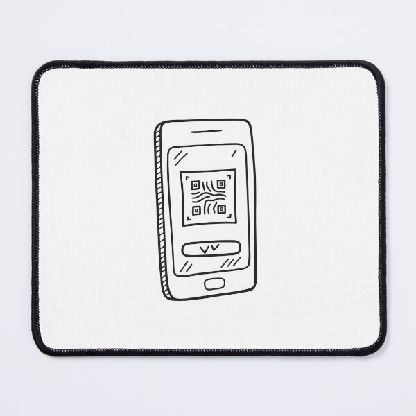 Item preview, doodle illustration a smartphone displaying a security code designed and sold by rasagamastore.