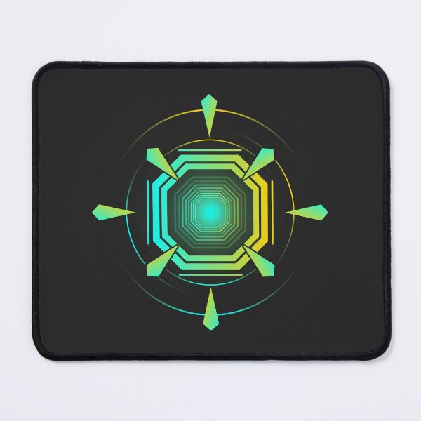 Item preview, Cyberpunk Neon Core Futuristic Geometric Emblem designed and sold by VOIDXX.