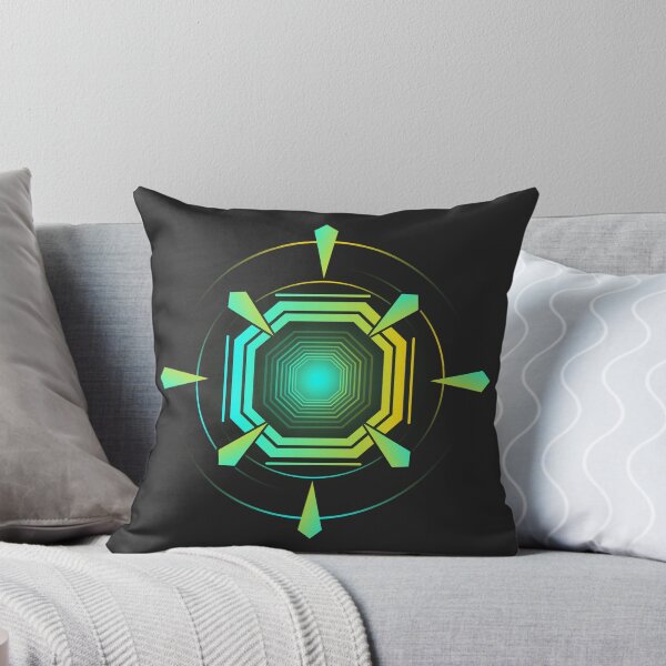 Item preview, Cyberpunk Neon Core Futuristic Geometric Emblem designed and sold by VOIDXX.