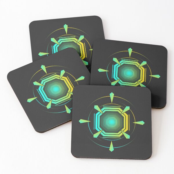 Item preview, Cyberpunk Neon Core Futuristic Geometric Emblem designed and sold by VOIDXX.