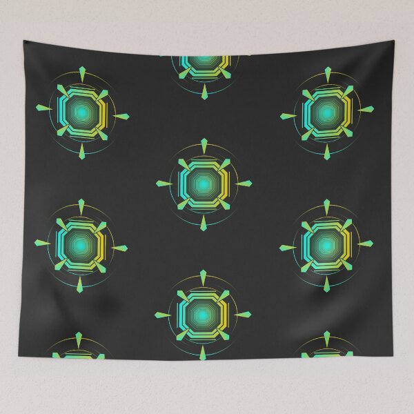 Item preview, Cyberpunk Neon Core Futuristic Geometric Emblem designed and sold by VOIDXX.