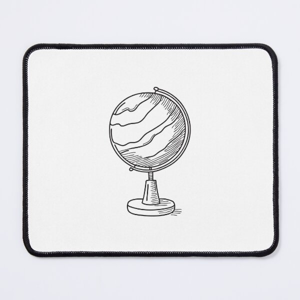 Item preview, doodle illustration a model of Venus planet on a wooden stand designed and sold by rasagamastore.