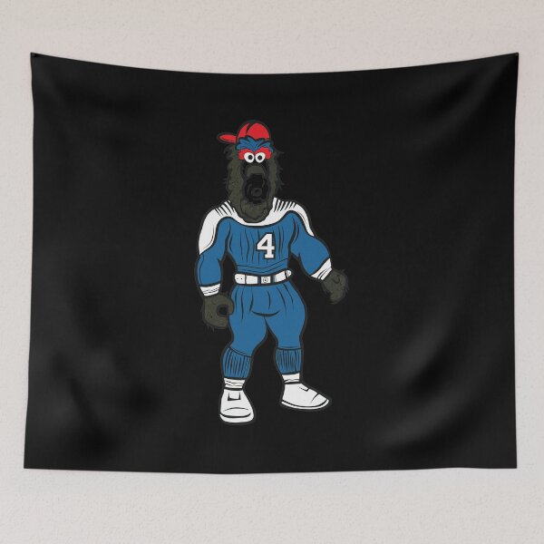 Item preview, Green Monster Hero Number 4 Sports Mascot designed and sold by Auguufour.