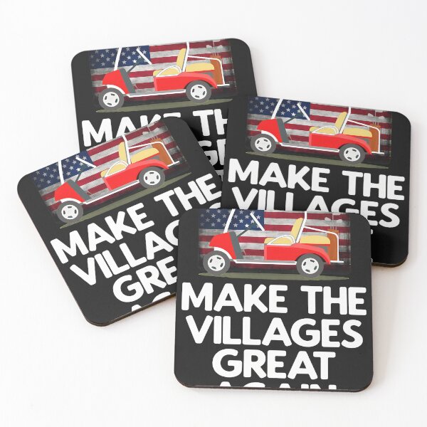 Item preview, Golf Cart American Flag The Villages Great Again designed and sold by YarningsandYear.