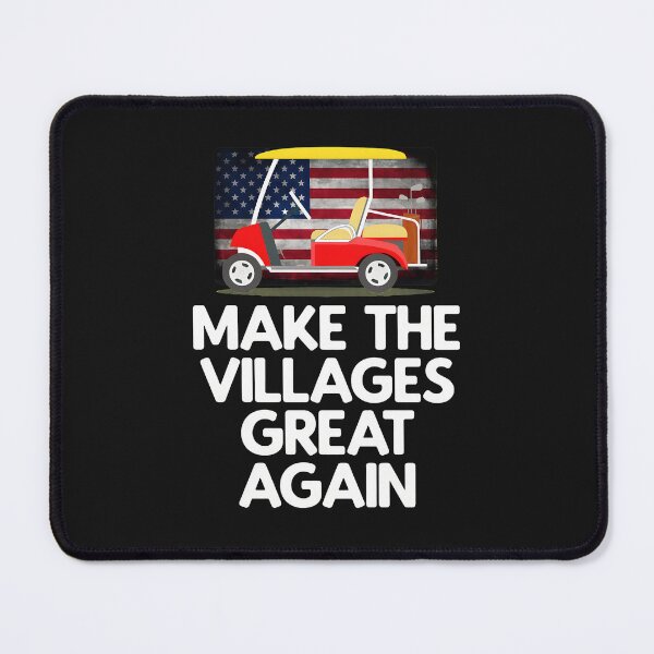 Item preview, Golf Cart American Flag The Villages Great Again designed and sold by YarningsandYear.
