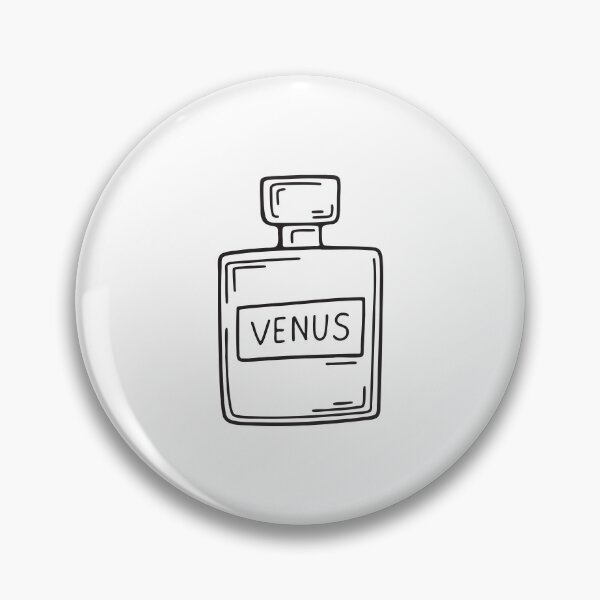 Item preview, doodle illustration a perfume bottle labeled with the word Venus designed and sold by rasagamastore.