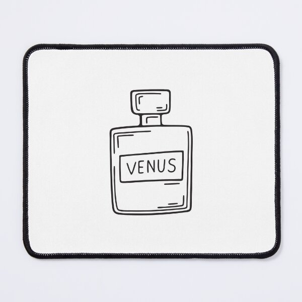 Item preview, doodle illustration a perfume bottle labeled with the word Venus designed and sold by rasagamastore.