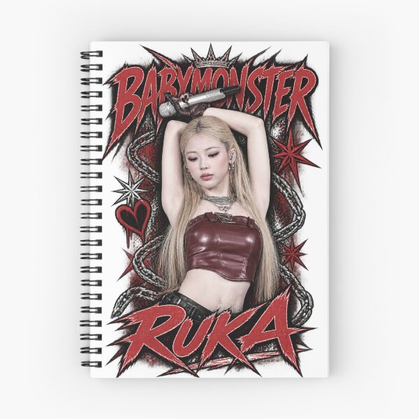 Item preview, BABYMONSTER Ruka Iconic Rap Stage Spiky Metal Graphic designed and sold by Valereekmerch.