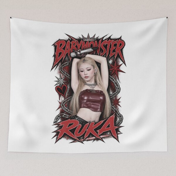 Item preview, BABYMONSTER Ruka Iconic Rap Stage Spiky Metal Graphic designed and sold by Valereekmerch.