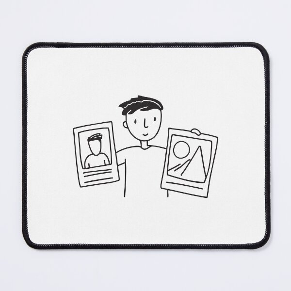 Item preview, Doodle illustration of someone examining a photo next to an ID card designed and sold by rasagamastore.