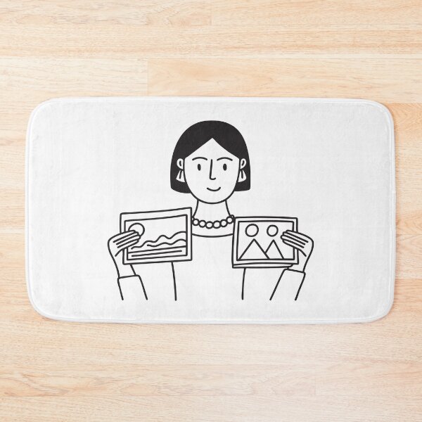 Item preview, Doodle illustration of a person matching a face to an ID card photo designed and sold by rasagamastore.