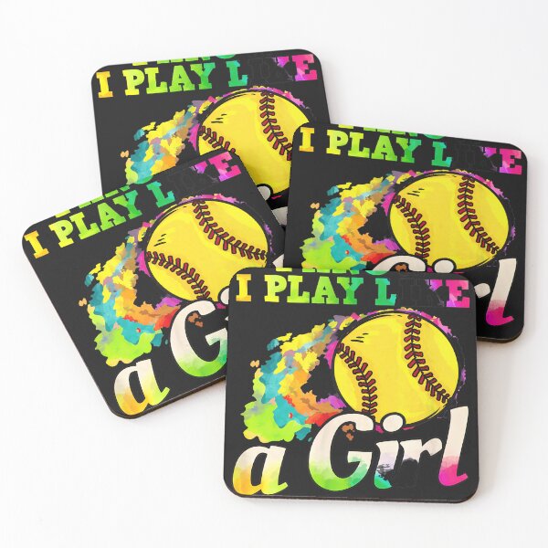 Item preview, I Know I Play Like a Girl Try to Keep Up Softball designed and sold by YarningsandYear.