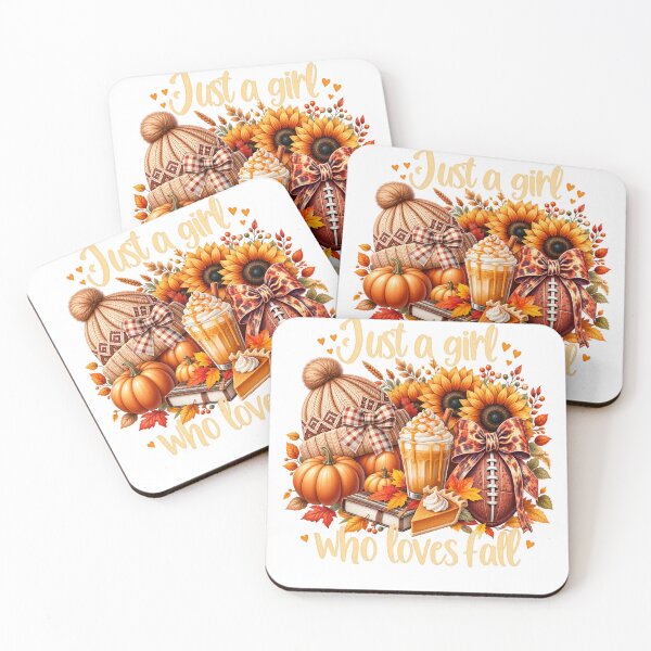 Item preview, Just a Girl Who Loves Fall Football and Pumpkin Spice designed and sold by KireVeronica.