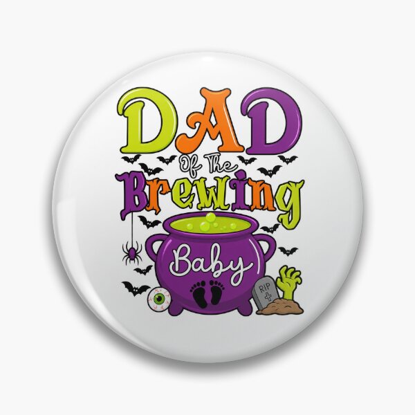 Item preview, Dad of The Brewing Baby Witch Baby Shower Ghost Halloween designed and sold by MarlaMaloneShop.