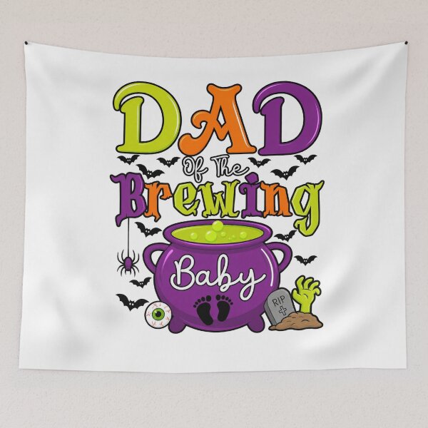 Item preview, Dad of The Brewing Baby Witch Baby Shower Ghost Halloween designed and sold by MarlaMaloneShop.