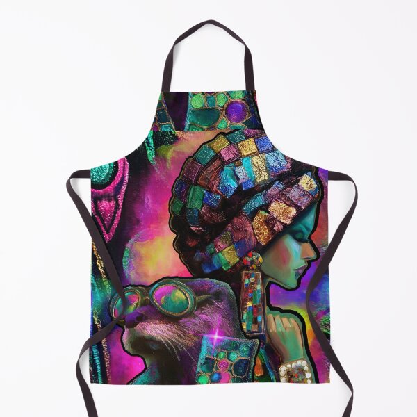Item preview, Lady & Otter W Sunglasses (Digital Dichroic Glass Abstract) designed and sold by AsheDinaArt.