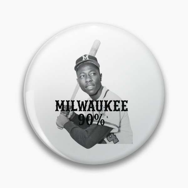 Item preview, Hank Aaron Vintage Milwaukee Braves Baseball designed and sold by Auguufour.