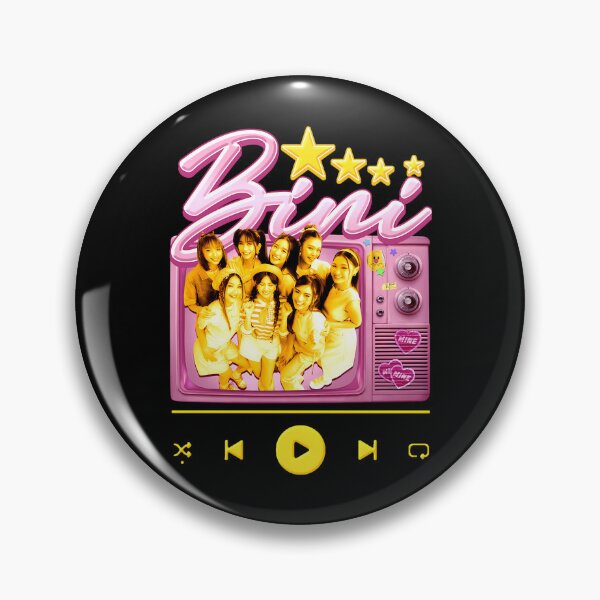 Item preview, BINI P-Pop Girl Group Retro Pink TV Player Graphic designed and sold by desertrider.